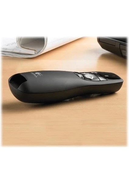 R400 Presenter, USB Alıcı Üzerinden Kablosuz 2,4 Ghz Bağlantı, 15 M Menzil, Kırmızı Lazer indirimleri