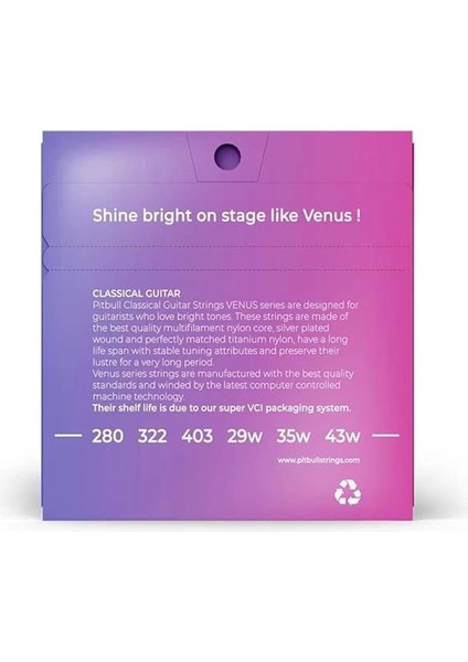 Strings Klasik Gitar Teli Venüs Seri Normal Tansiyon Set Vcg Nt fiyatları