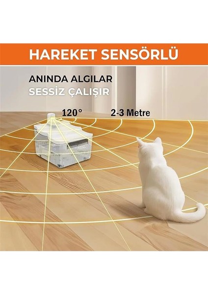 Sensörlü Sessiz Su Sebili, Sensörlü Kedi Su Pınarı, Kedi Su Kabı, Otomatik Kedi Su Sebili, Akıllı modelleri