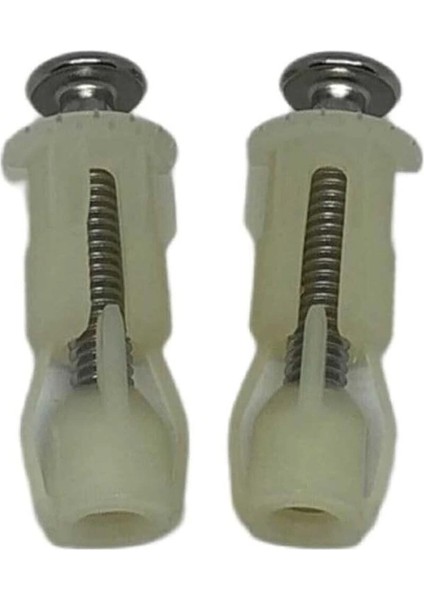 2 Adet Klozet Kapağı Genleşme Vidası, Wc Oturağı, Sabitleme Vidaları, Dübel Seti, Tuvalet Oturağı