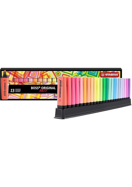 Stabilo Boss 50. Yıla Özel Pastel 23LÜ Fosforlu Kalem Seti