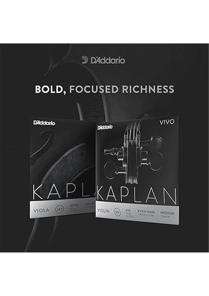 D'addario KV310 4/4m Kaplan Vivo Keman Teli