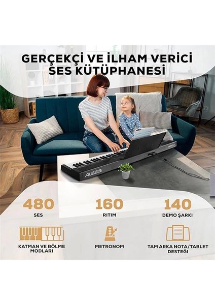 88 Tuşlu Klavye Piyano, Elektrik Org, 480 Ses, Hoparlör, USB Mıdı, Notalar Tablet Desteği fırsatları