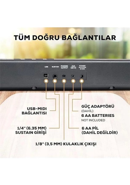 88 Tuşlu Klavye Piyano, Elektrik Org, 480 Ses, Hoparlör, USB Mıdı, Notalar Tablet Desteği indirimleri