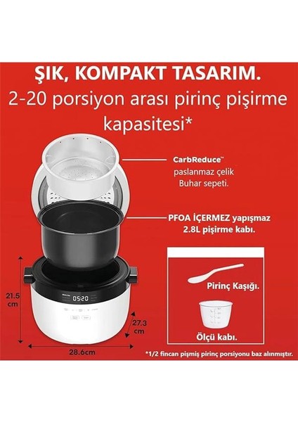 Hızlı Pilav Pişirici ve Buharlı Pişirici - Otomatik, Buharlı Pişirici, Sote ve Kızartma