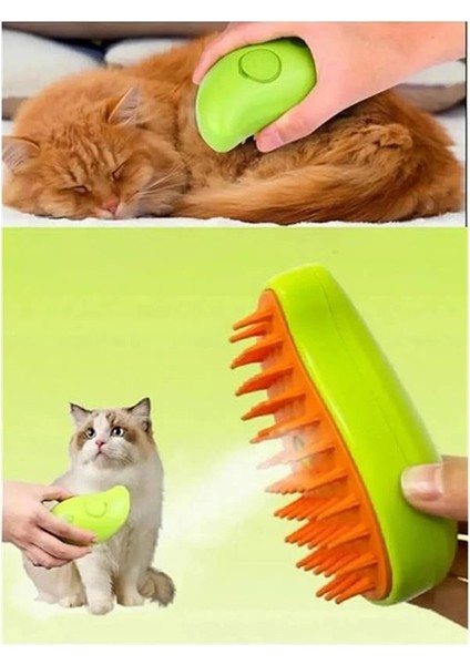 Buharlı Kedi & Köpek Yıkama Fırçası Tarağı Yumuşak Silikon