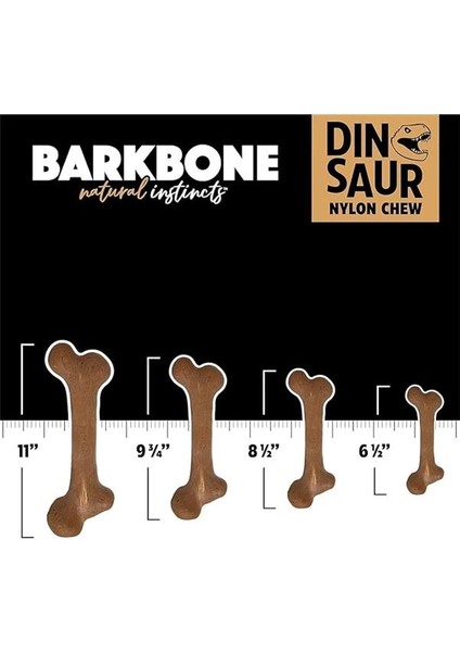 Barkbone Dinosaur Köpek Çiğneme Kemiği (Medium) – Bacon Aromalı, Dayanıklı Naylon Oyuncak – Ağız fiyatları