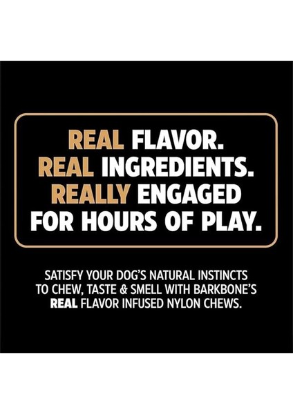 Barkbone Dinosaur Köpek Çiğneme Kemiği (Medium) – Bacon Aromalı, Dayanıklı Naylon Oyuncak – Ağız fırsatları