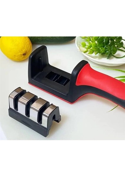 Bıçak Bileme Aleti 3 Aşamalı, 3 Açılı Bıçak Bileyici,bıçak Keskinleştirmek Için Pratik indirimleri