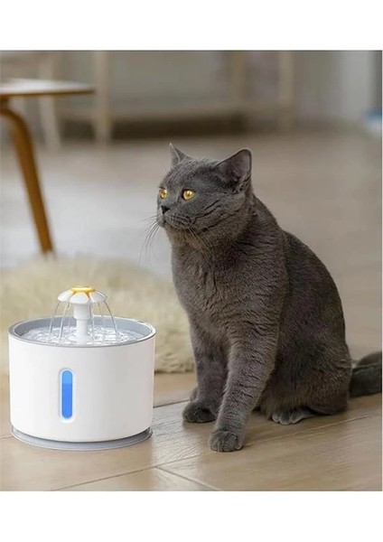 Pet Kedi Köpek Için Otomatik Su Pınarı Su Çeşmesi Su Sebili 2.4 Lt USB ile Çalışır fiyatları