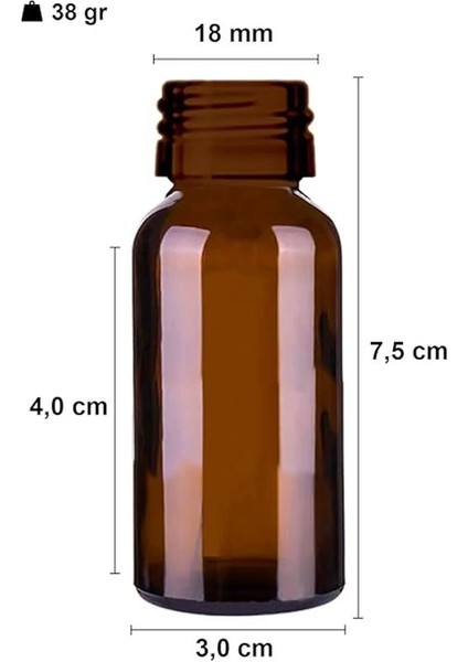 20 ml Çelik Roll On Şişesi 20 cc Sızdırmaz Siyah Kapaklı Cam Şişe 6 Adet (Amber, 20) fiyatları