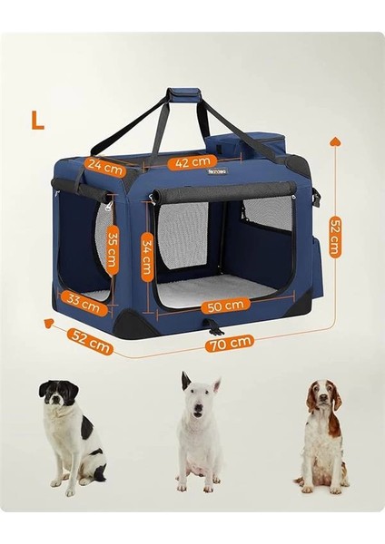 Köpek Kutusu, Araba Için Taşıma Kutusu, Köpek Taşıma Kutusu, Oxford Kumaştan Katlanabilir indirimleri