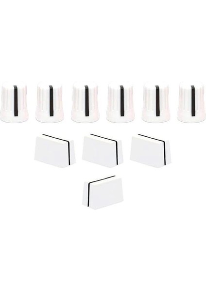 Chroma Caps Lite Pack (White) | Chroma Caps Lite Paketi: 6x Super Knobs, 3x Fader Pro