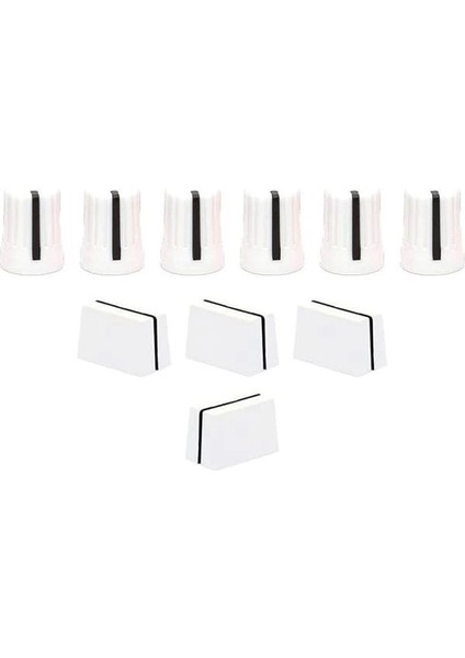 Chroma Caps Lite Pack (White) | Chroma Caps Lite Paketi: 6x Super Knobs, 3x Fader Pro
