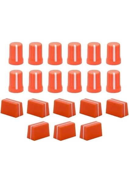 Chroma Caps Pro Pack (Neon Orange) | Chroma Caps Pro Paketi: 12X 90º Super Knobs, 5x