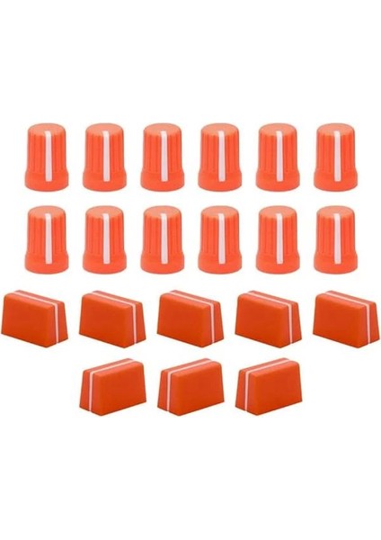 Chroma Caps Pro Pack (Neon Orange) | Chroma Caps Pro Paketi: 12X 90º Super Knobs, 5x