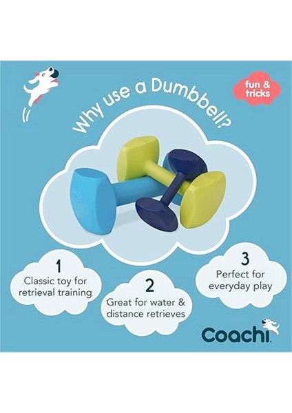 Company Of Animals Coachi Training Dumbbell, Yüzer, Geniş Atma, Klasik Alım Oyuncağı, Av Köpeği ve fiyatları