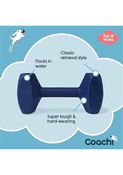 Company Of Animals Coachi Training Dumbbell, Yüzer, Geniş Atma, Klasik Alım Oyuncağı, Av Köpeği ve modelleri