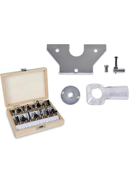 Dik Freze Tc-Ro 1155 Kit (1100 Watt, Ø 6 ve 8 Mm, Hız Ayarı, Rip Çit, Ekstraksiyon Adaptörü modelleri