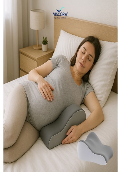 Hamile Destek Yastığı – Yan Yatış, Bel, Karın ve Bacak Arası Destek Minderi