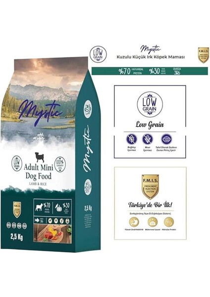 Az Tahıllı Yetişkin Köpek Maması Mini Orta Kuzulu 2,5 kg