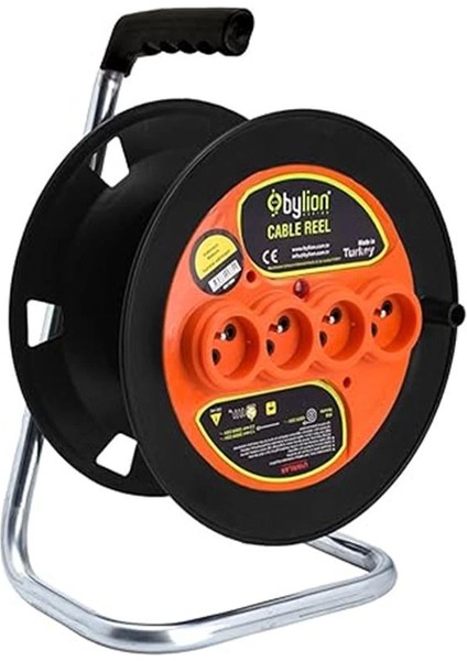 Boş Makara Sarım Makarası Kapaksız 4 Prizli Seyyar Kablo Makarası