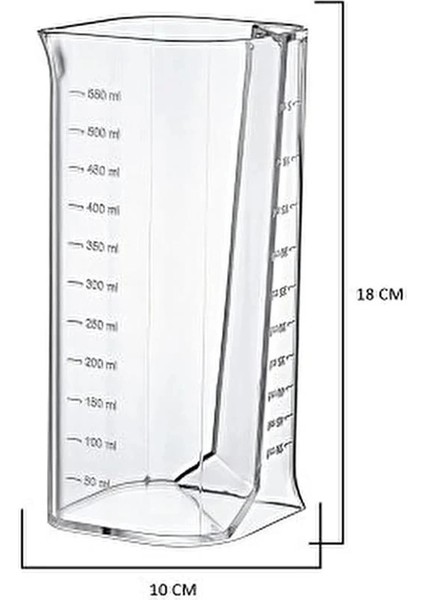 Akrilik Şeffaf Mutfak Çift Taraflı Ölçü Kabı, Yemek Hazırlamak Için Ölçü Kabı, Mutfakta indirimleri