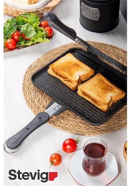 Usta Tostçu Granit Döküm Ocak Üstü El Tost Makinesi ST-101 fiyatları