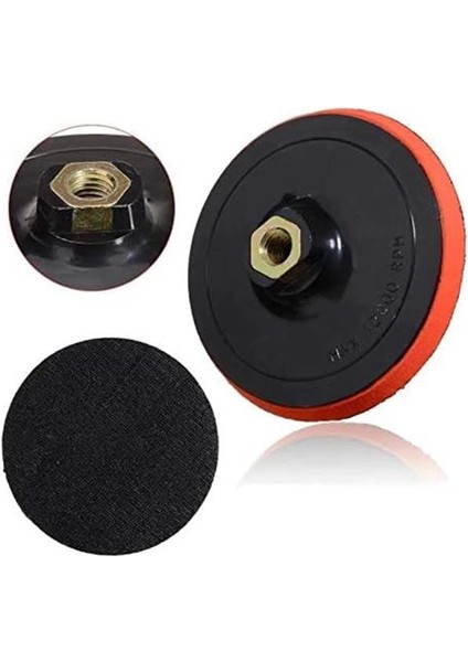 Cırt Zımpara Seti + Matkap Aparatı 115 mm (7 Parça)