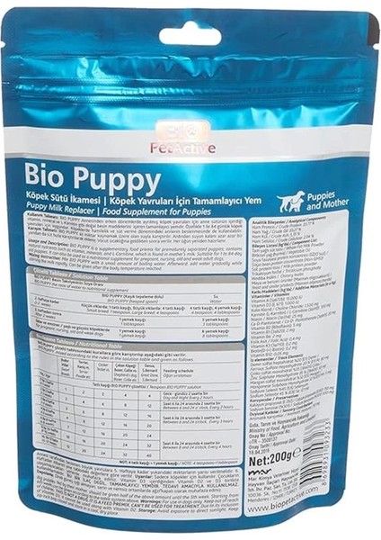 Köpekler Için Süt Tozu, Tamamlayıcı Yem, Yavru Köpek, 200 G fiyatları