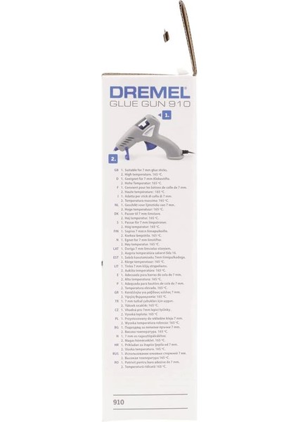 910 Yüksek Sıcak Tutkal Tabancası 165° C, 3 Aksesuarlı