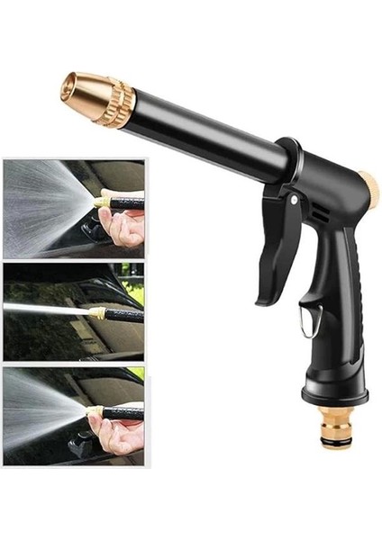 Basınçlı Su Püskürtme Tabancası Araba Yıkama Bahçe Sulama Evrensel Hortum ve Musluk Uyumlu
