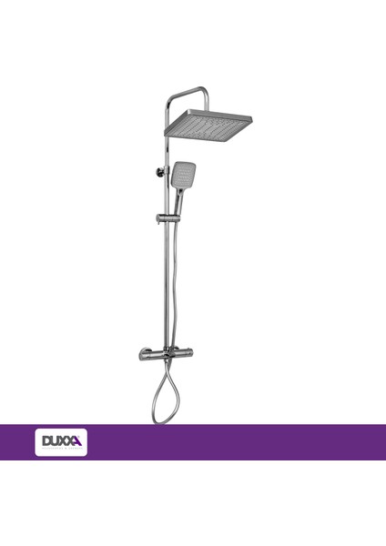 Atlas Termostatik Bataryalı Rain Duş Seti Krom DTB.114