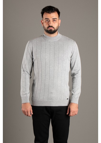 Erkek Gri Desenli Balıkçı Triko fırsatları