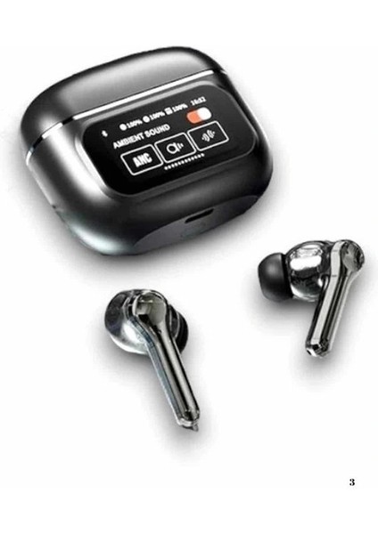 Yeni Nesil Anc Özellikli Çağrı Cevaplayan Dokunmatik Ekranlı Bluetooth Kulaklık Siyah modelleri