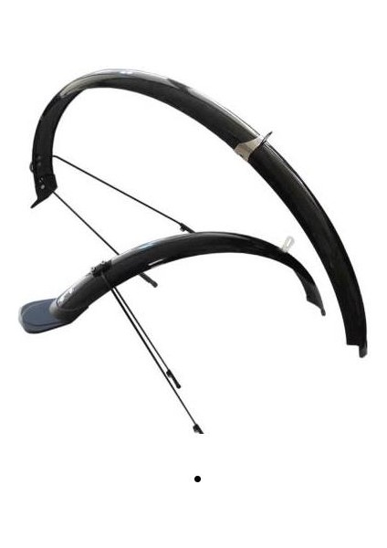 28 Jant Ön Arka Tam Boy Fiber Çamurluk Siyah