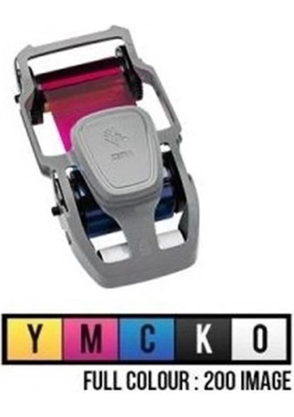 800300-250EM ZC100/ZC300 Uyumlu Tek Yüz 200 Baskı Renkli Ribon