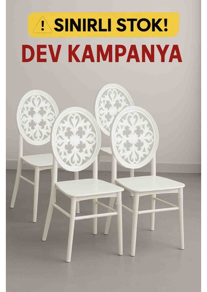 Hatesahome- 4 Adet Venüs Sandalye- Mutfak Sandalyesi - Organizasyon Sandalyesi fiyatları