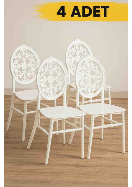 Hatesahome- 4 Adet Venüs Sandalye- Mutfak Sandalyesi - Organizasyon Sandalyesi modelleri
