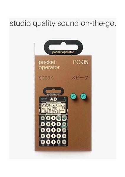 Pocket Operator Po-35 Speak Vocal, Synthesizer ve Sequencer, Entegre Mikrofonlu