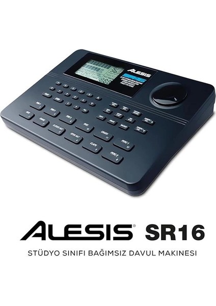 Sr-16 - Stüdyo Kalitesinde Bağımsız Klasik Davul Makinesi, 200+ Ses Kütüphaneli, Performans