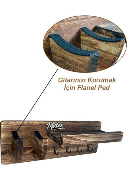 Midex Gp-20 Gitar Standı Sehpası Duvar Askısı Ahşap Şık Kaliteli fiyatları