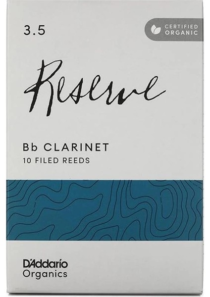 D'addario Organik Rezerv Bb Klarnet Yaprakları - Klarnet Için Boru Yaprakları - Ilk ve Tek Organik