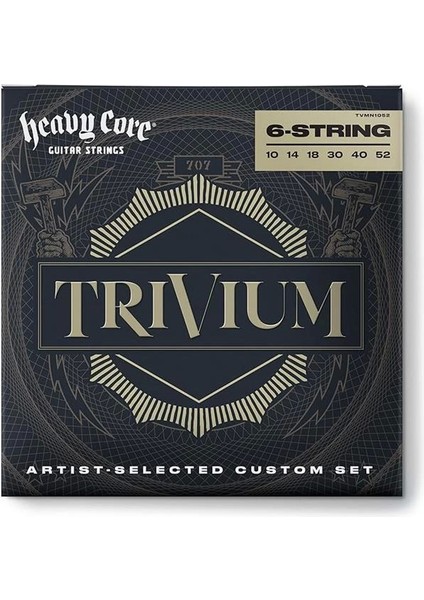TVMN1052 Trivium El Nkl Set Elektro Gitar Teli (10/52)