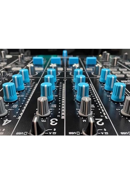 Chroma Caps Pro Pack (Blue) | Chroma Caps Pro Paketi: 12X 90º Super Knobs, 5x Fader indirimleri