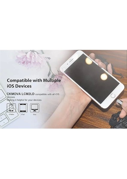 LCM2LD Iphone Ipad ve Ios Için Lightning Girişli 2'li Yaka Mikrofonu fiyatları