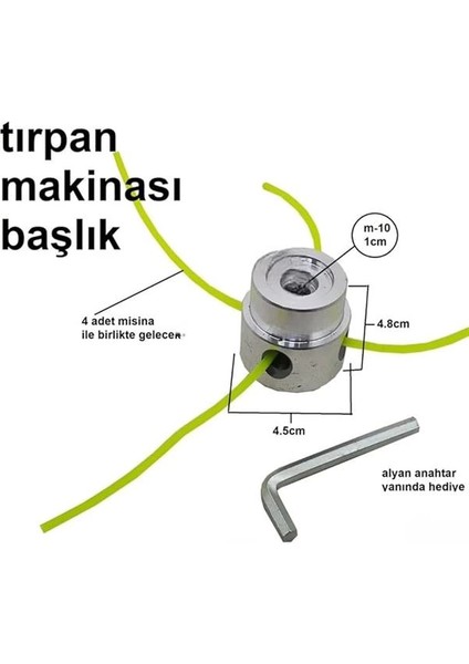 Çim Biçme Makinesi Kafası Tırpan Misinası Kafası Tırpan Makina Kafası Ahtapot Başlık fiyatları