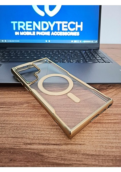 Samsung Galaxy S24 Ultra Yüksek Kalite Magsafe Şarj Özellikli Kamera Koruma Çıkıntılı Esnek Kılıf