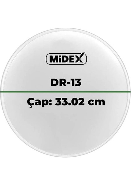 Midex DR-13WH Beyaz Renk 13 Inç Tom Bateri Davul Derisi Drumhead 13'' Inch (33.02 Cm) fiyatları