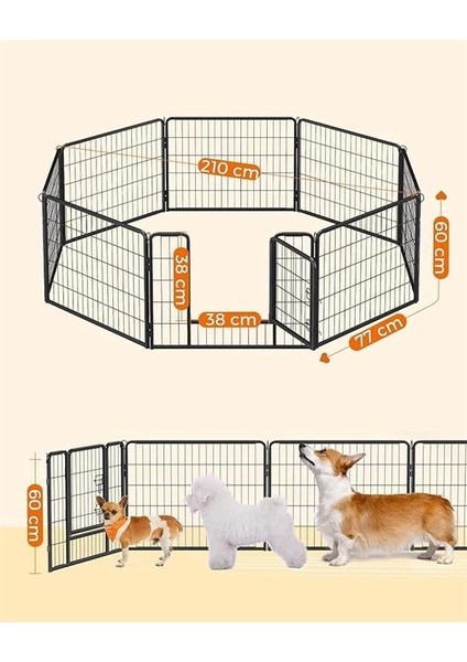 B0166PJISC Yavru Köpek Çiti, Çocuk Parkı, Hayvan, Çocuk Çiti, Açık Çit, Köpek Oyun Parkı